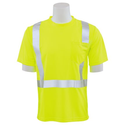 9006S CLASS 2 BIRDSEYE MESH SHORT SLV T-SHIRT