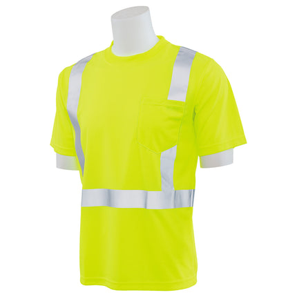 9006S CLASS 2 BIRDSEYE MESH SHORT SLV T-SHIRT