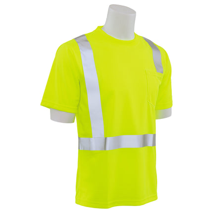 9006S CLASS 2 BIRDSEYE MESH SHORT SLV T-SHIRT
