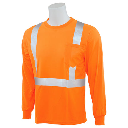 9007S CLASS 2 BIRDSEYE MESH LONG SLV T-SHIRT