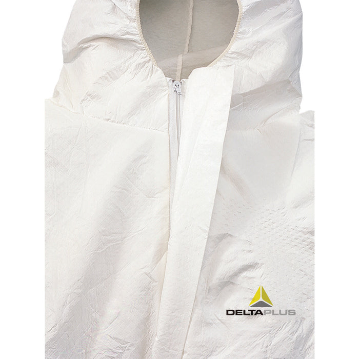 DELTATEK 5000 DISPOSABLE OVERALLS WITH HOOD - 4B TYPE - TAPED SEAMS