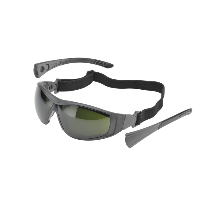 GO-SPECS II™ FLAME RESISTANT FOAM LINED EYEWEAR WITH TEMPLES AND FR FABRIC STRAP, SUPERCOAT™ ANTI-FOG