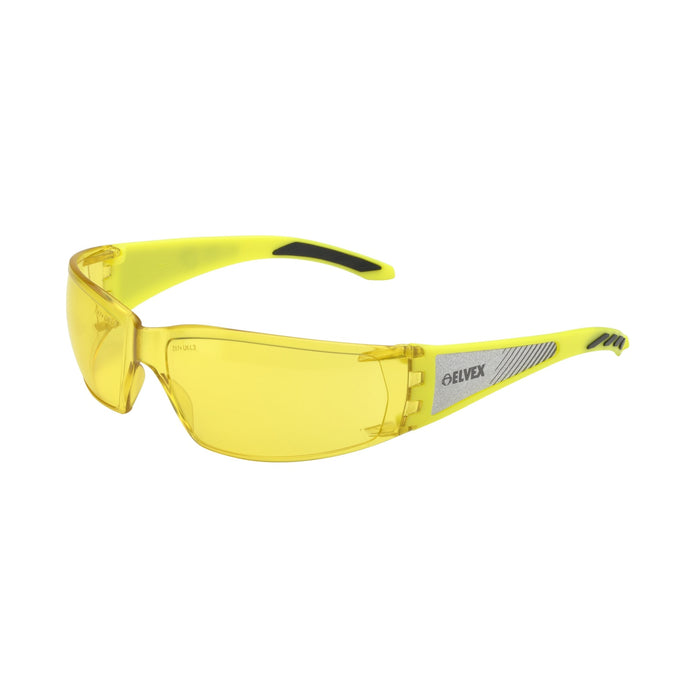 REFLECT-SPECS™ HI-VIZ WITH REFLECTIVE PANELS IN AMBER