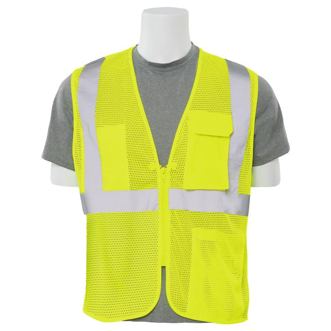 S169 CLASS 2 MESH ZIP FRONT VEST